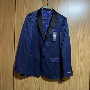 NWT Vince Camuto Men’s 38R Navy Jacquard Suit Jacket